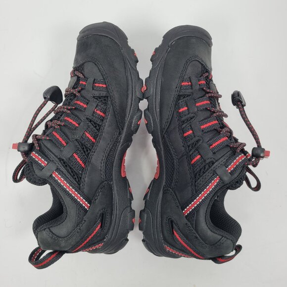 Keen Kid's Black Red Waterproof Hiking Shoes US Size 1 NWOT - Picture 6 of 8